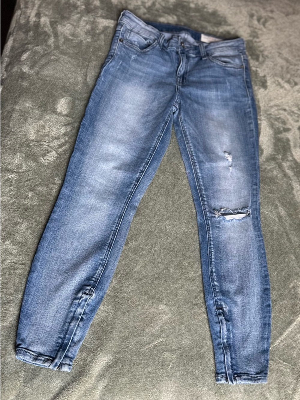 pistola Light Blue Distressed Skinny Jeans